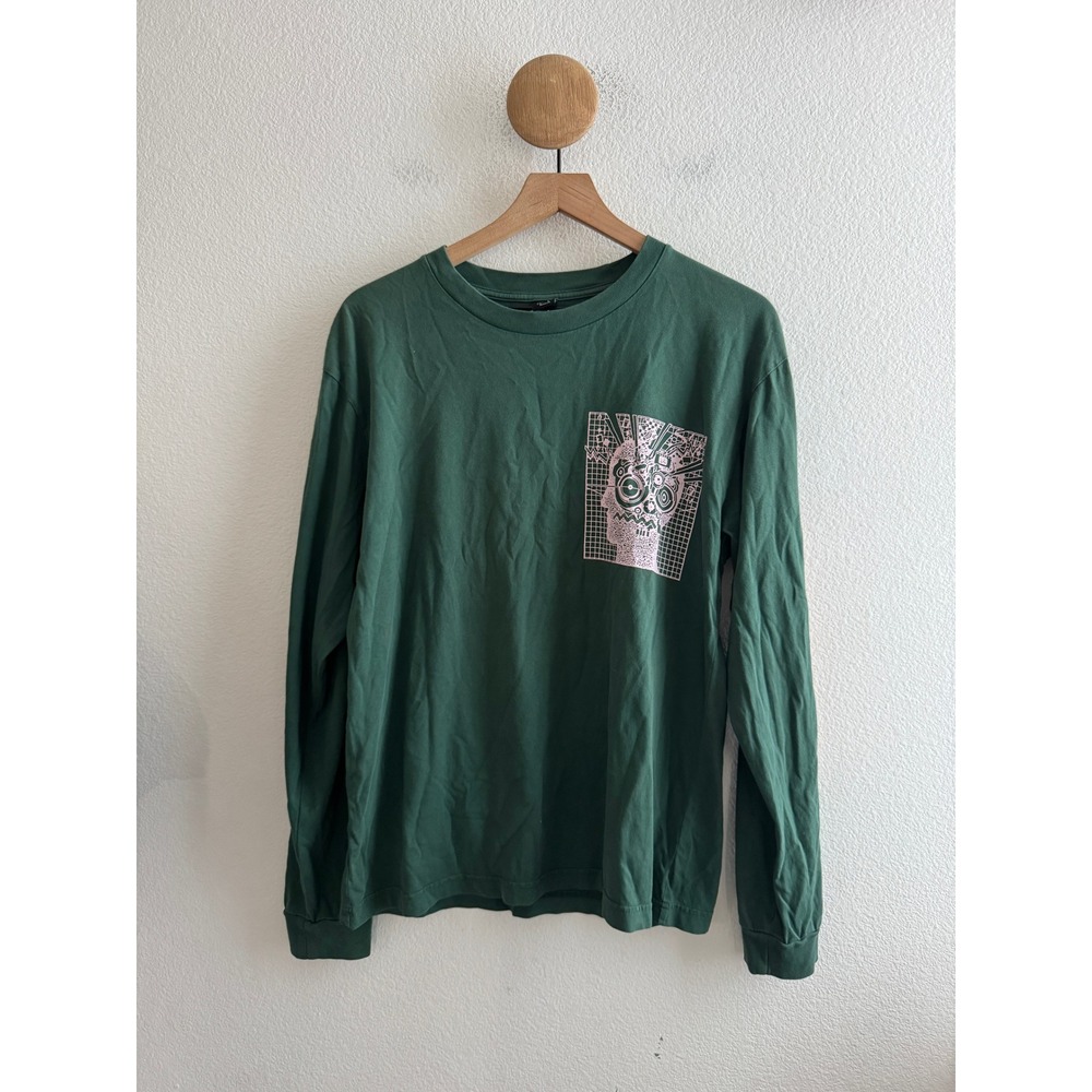 Brain Dead Long Sleeve Graphic Tshirt Wolf DNA Streetwear Size Small